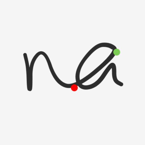 problematic letter pair 'na', showing how the natural path to join them slices through the a