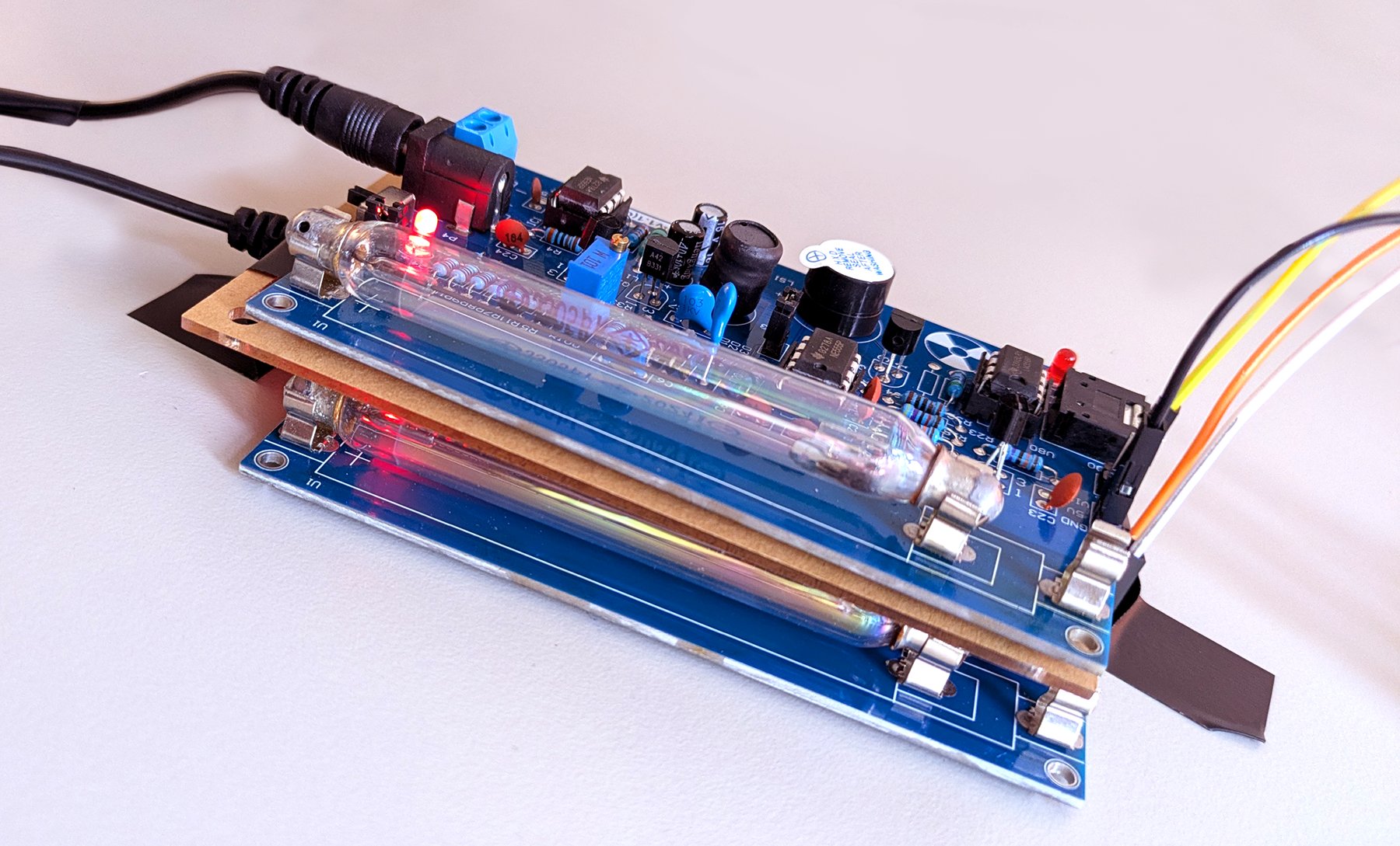 Muon detector with Geiger-Muller tubes