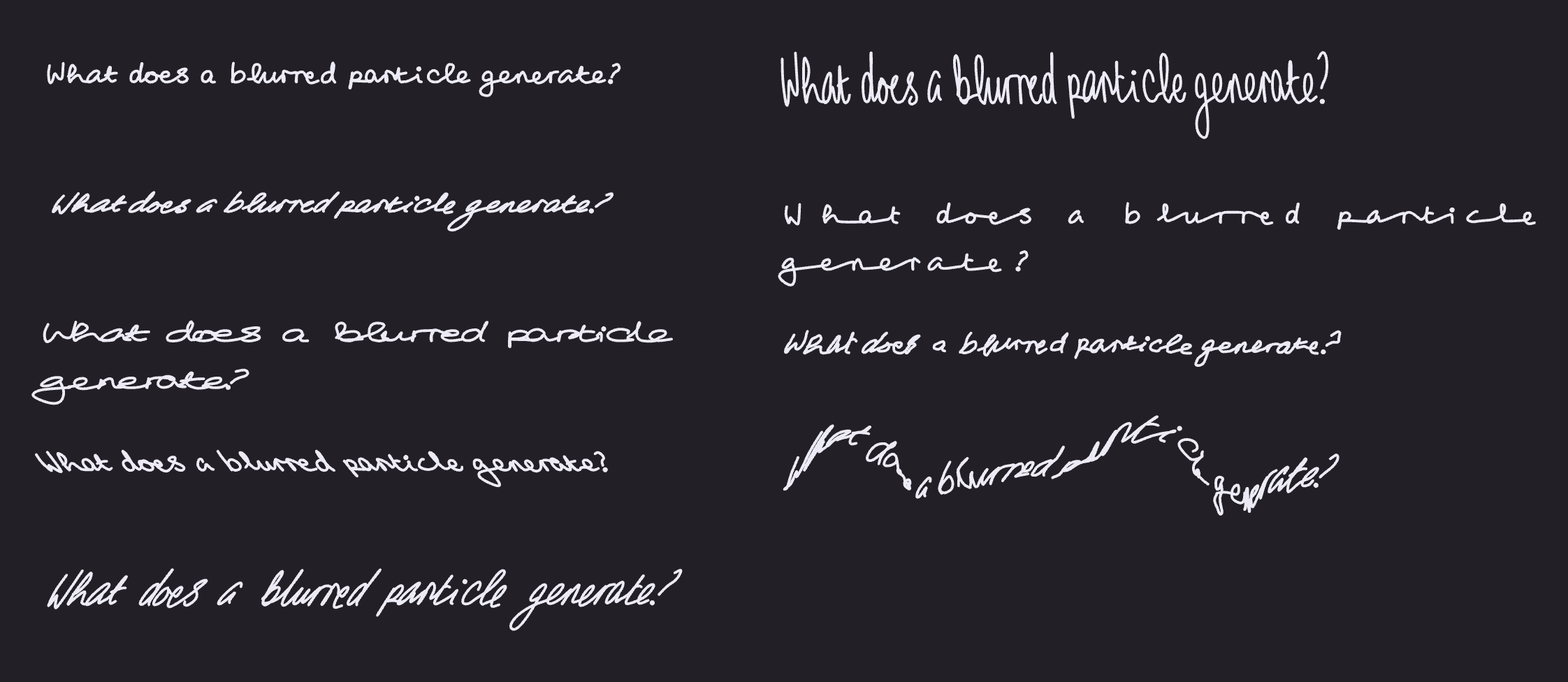 handwriting styles