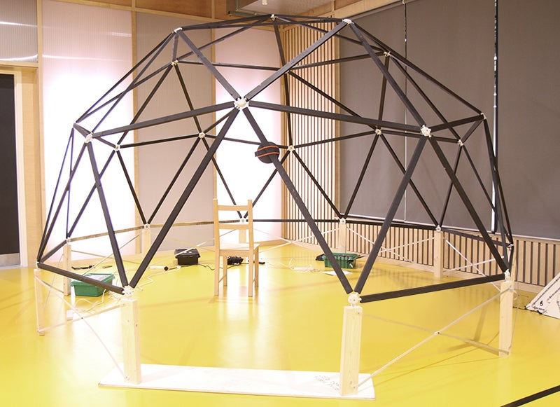 Geodesic dome built